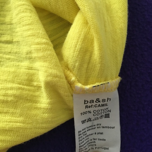 Ba & sh Yellow Muscle Tank - Picture 9 of 14